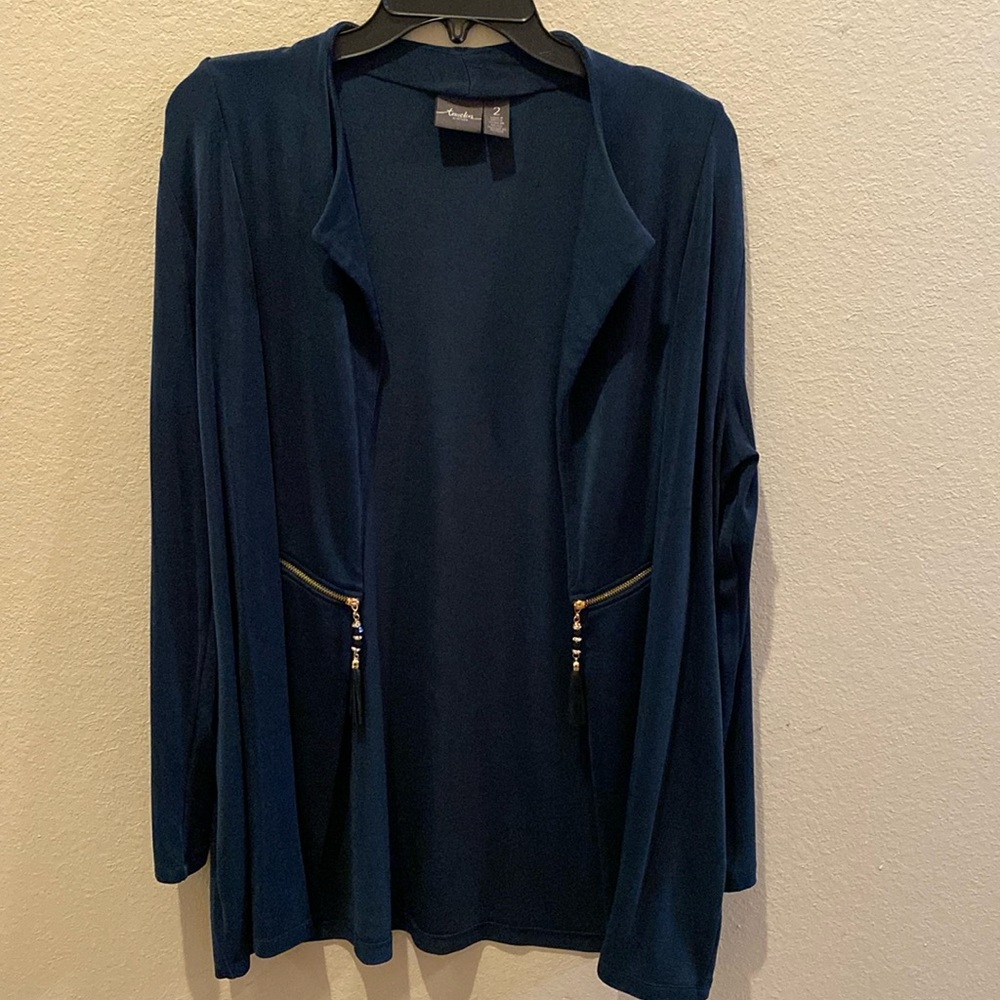 Chico’s Travelers Size 2 Blazer Deep Emerald Green